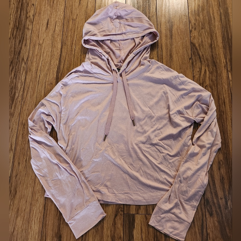 Womans Pink Lightweight Pullover with Hood